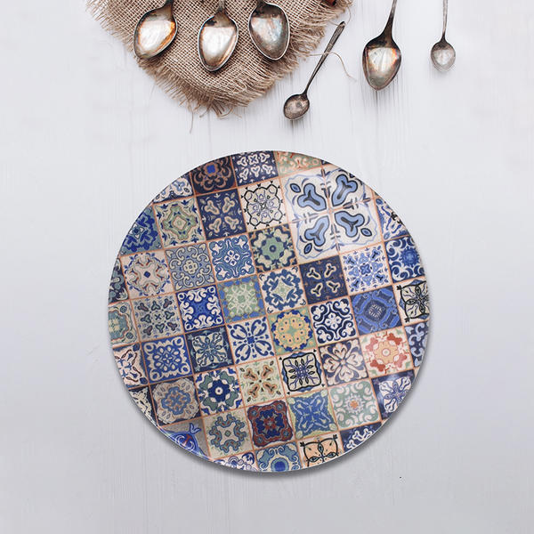 Etnik Yemek Tabağı 18 Cm 6 Adet - 17612 | Keramika