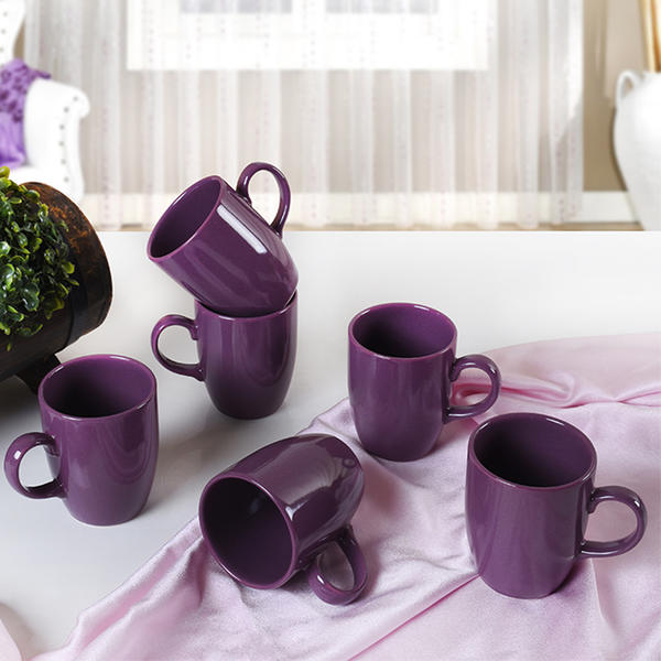 مج كلاود بنفسجي 9 سم 6 قطع | كيراميكا