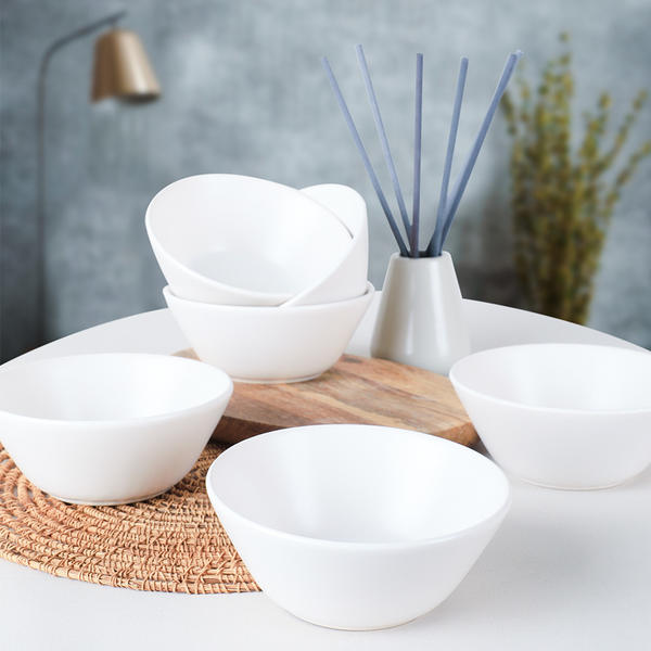 Mattweiß Hitit Suppenschüssel 14 cm 6 Stück | Keramika