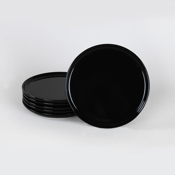 Keramika | Siyah Nordic 6 Adet Pasta Tabağı 22 cm