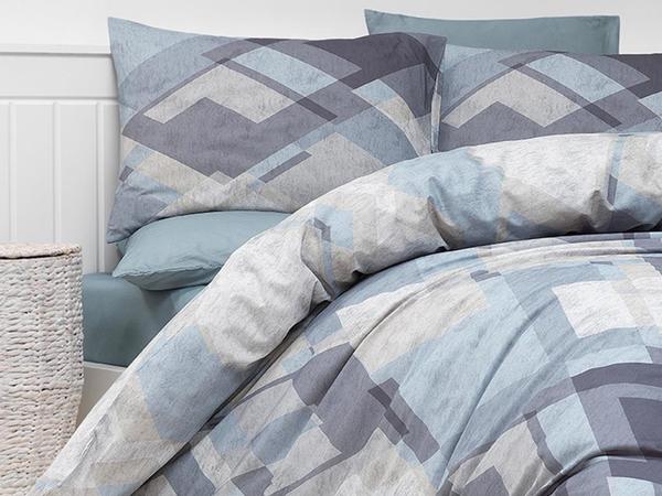 Majoli Mosaic Çift Kişilik Nevresim Takımı Mavi | Majoli