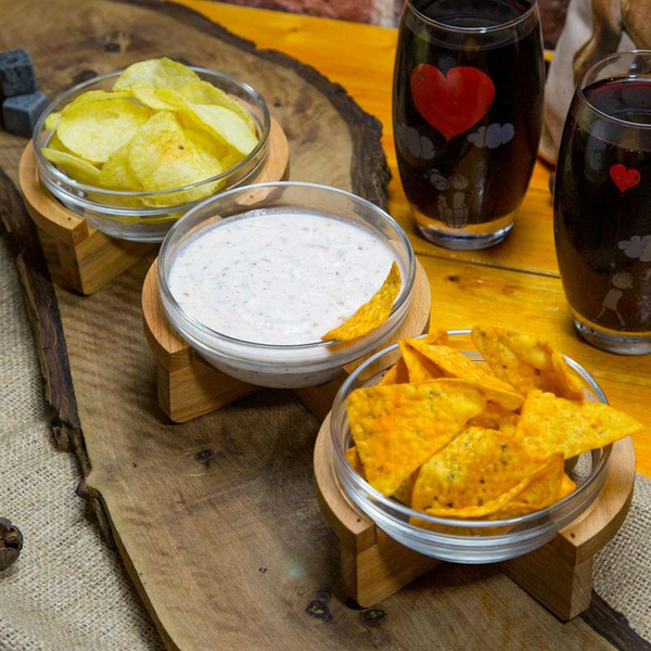 BOL À SALADE GARDENIA 3 LITTLE - SUPPORT EN BOIS