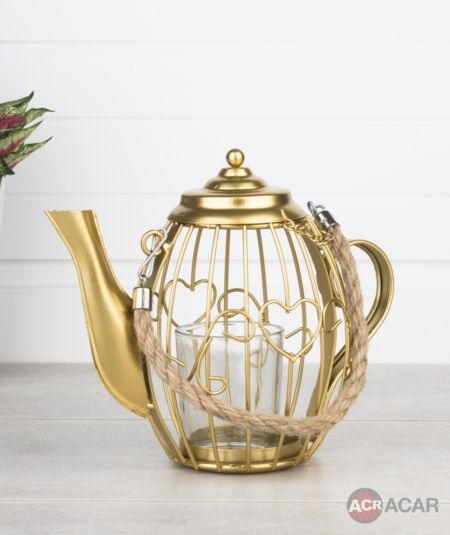 Théière décorative en métal Acar Mutfak