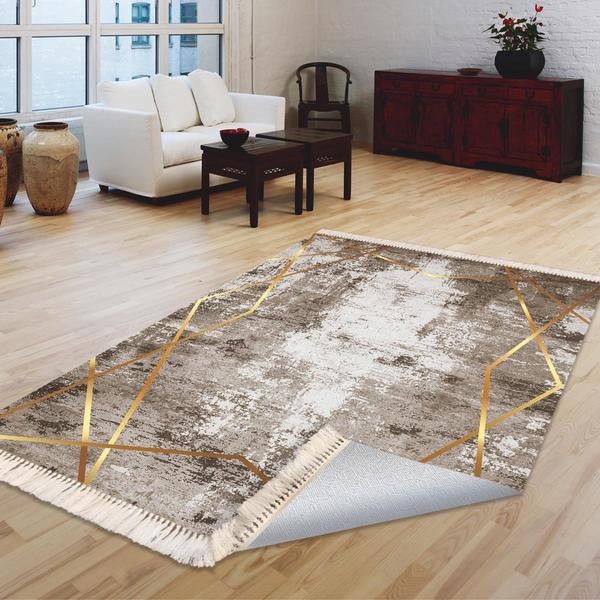 Milano Yıkanabilir Dekoratif Halı Kaymaz Taban | 8mm | MLN-DOT-HT695