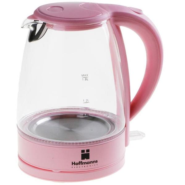 Hoffmanns Elektrikli Kettle | Su Isıtıcı 1.8 Litre Led | Pembe | 21093