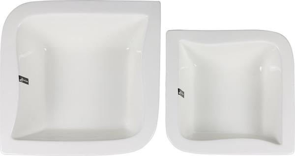 Almina 2'li Servis Kasesi | Beyaz | AL-0382