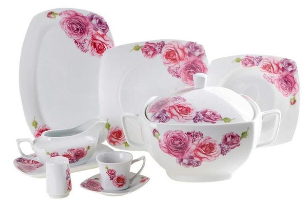 Güven Home Dinner 86 Parça Yemek Takımı S-Form |12 Kişilik | SQ434-86