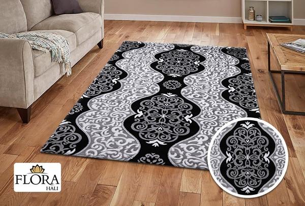 Flora Eleysa Collection Halı | Gri | F-4028A-Grey