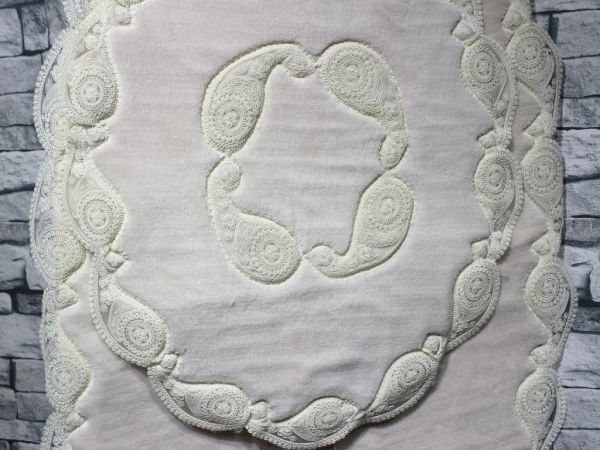 فيرنا فرينش جبر 2 قطع حمام مات مجموعة بودرة كريم