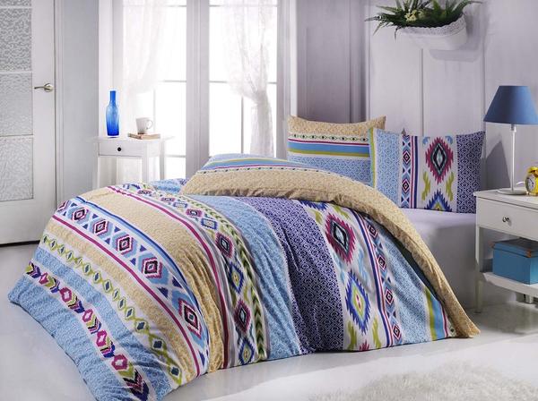 Ensemble housse de couette simple Minteks Daily Ranforce-Tunder