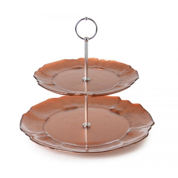 İpek | Patara Bakır 2 Katlı Kurabiyelik 21-28 cm | 16562/16593