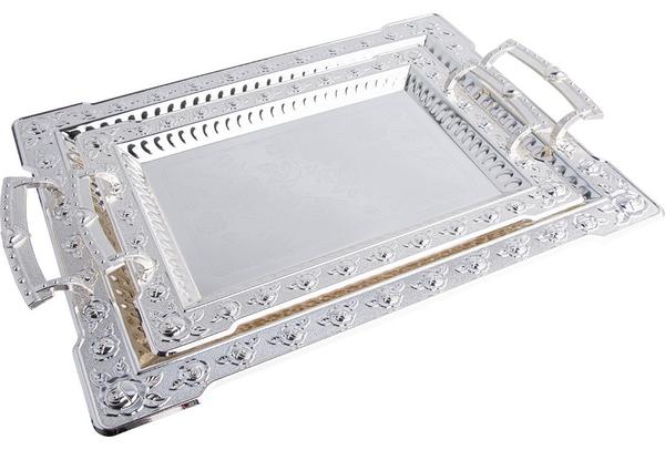 Almina Tepsi Seti | 2'li | Gümüş | AL-0962-2-S