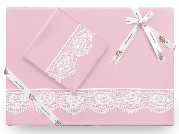 Puka Plain Lacy Bettbezug Set Pulver