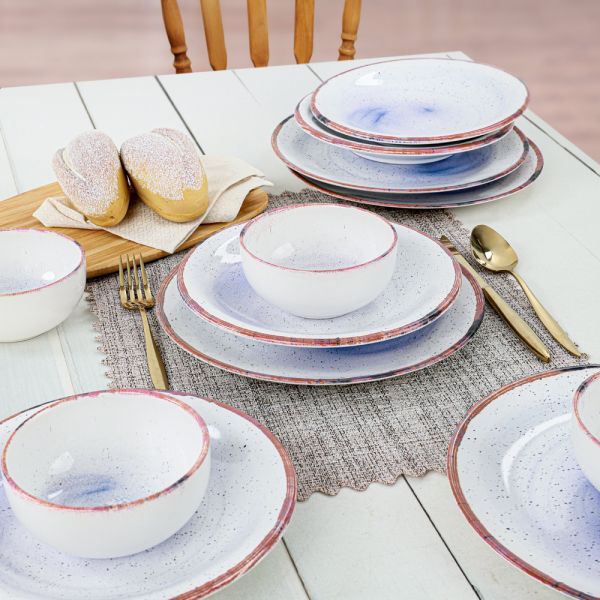 Flowia Yemek Takımı 12 Parça 4 Kişilik - 19782 | Keramika