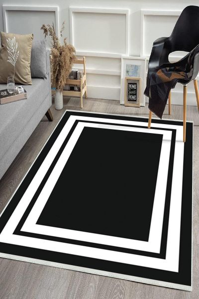 Birkilim Yıkanabilir Dekoratif Halı İpeksi Kaymaz Taban | MLN-IP-HS-530