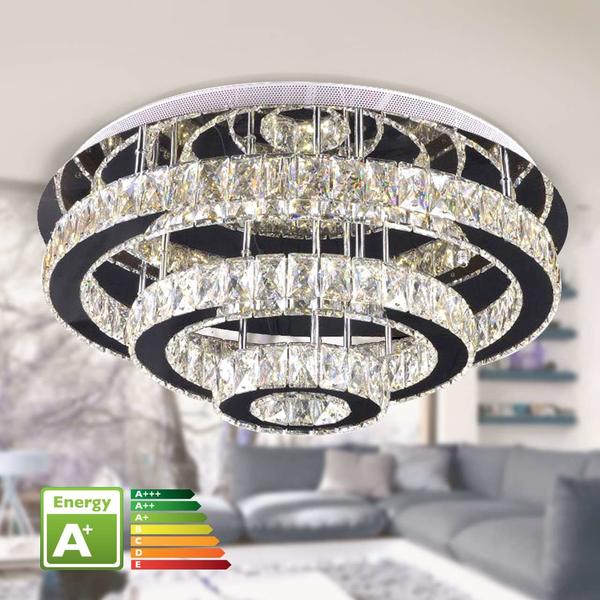 Almina 60 x 30 cm Led Kristal Plafonyer Avize | 2015-256-600R