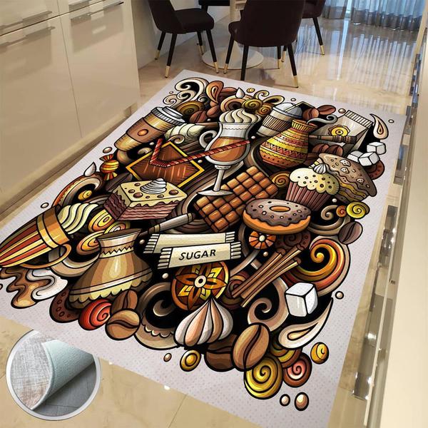 Milano Yıkanabilir Dekoratif Halı Kaymaz Taban | 8mm | MLN-NEWHM570-1