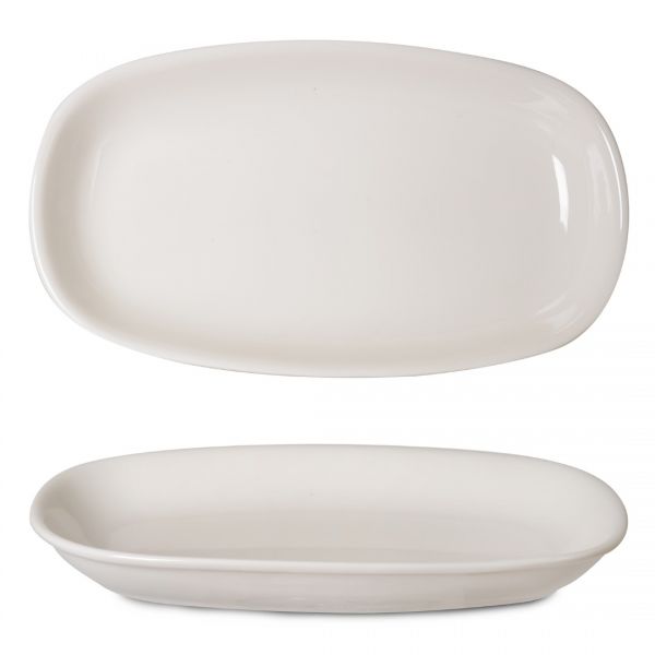 İpek | Yagmur Dikdörtgen Krem Kayık Tabak 30 Cm | 06749 2.Klt