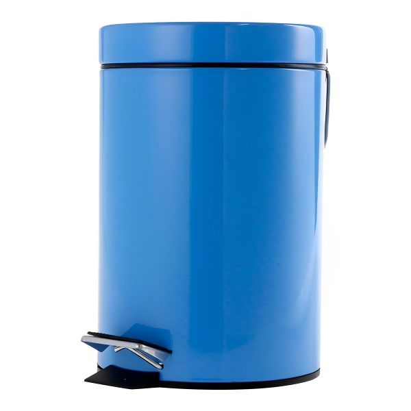 Schäfer Tretabfalleimer Büro Design 3 Liter Blau | 70069-Blue