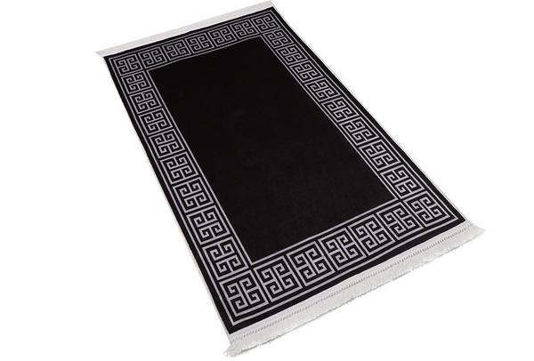 Siela Yıkanabilen Halı | Siyah | E104-Black