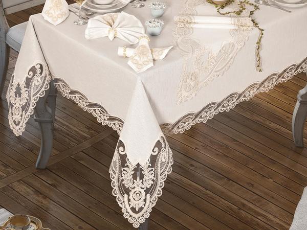 İhtişam Tablecloth 26 Pieces Cream