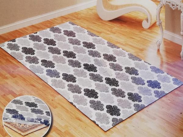 Lastikli Halı Örtüsü Leaf Antresit 4 m2