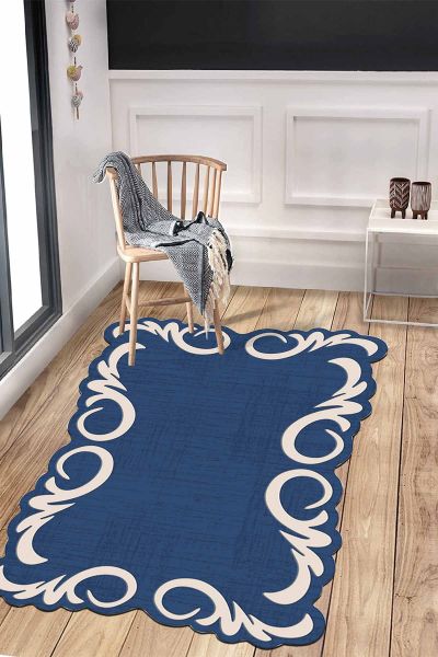 Birkilim Lazer Kesim Yıkanabilir İpeksi Kaymaz Taban Dekoratif Halı | MLN-IP-HT-1028