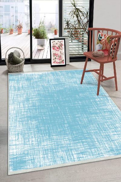 Birkilim Yıkanabilir Dekoratif Halı İpeksi Kaymaz Taban | MLN-IP-HS-183