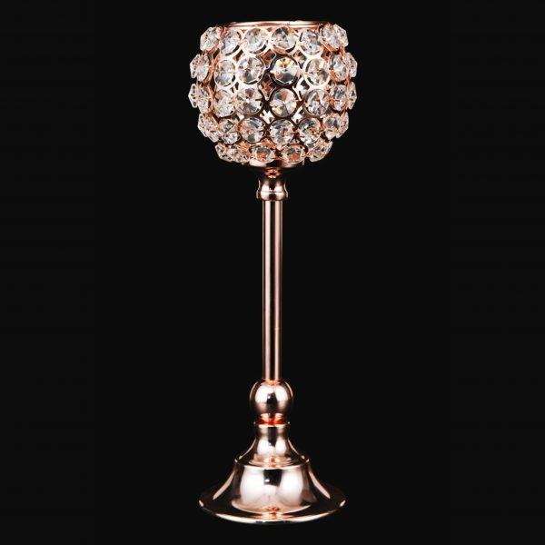 Dekonaz Küçük Kristal Mumluk | Bakır