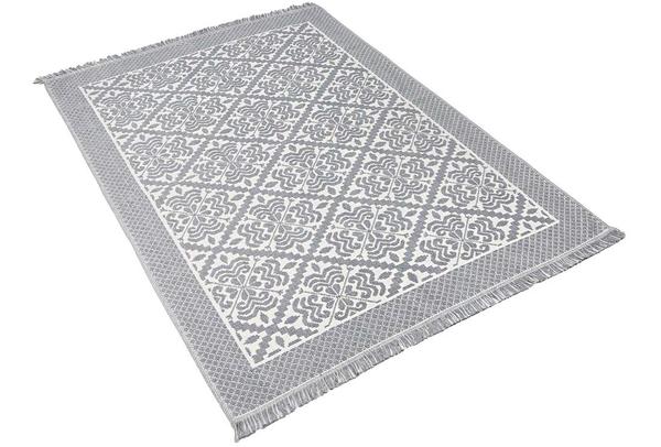 *Halı / Kilim Kum fırtınası "X" 140x200cm Mavi-Gri