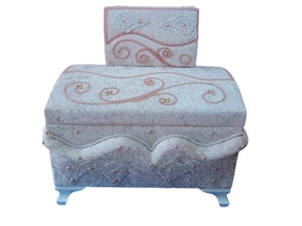 Cappucino Cappucino de 2 pièces Elmira courbé à lacets français