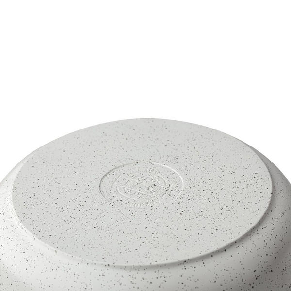 Gravita Casting Flat Pot 28 cm White | Crown