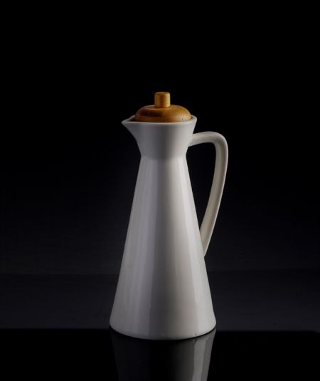 Acar | La Pure Bambu Kapaklı Oval Porselen Yağlık 20.5 cm