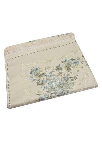 Nursefa İşlemeli Seccade - Mavi Renk