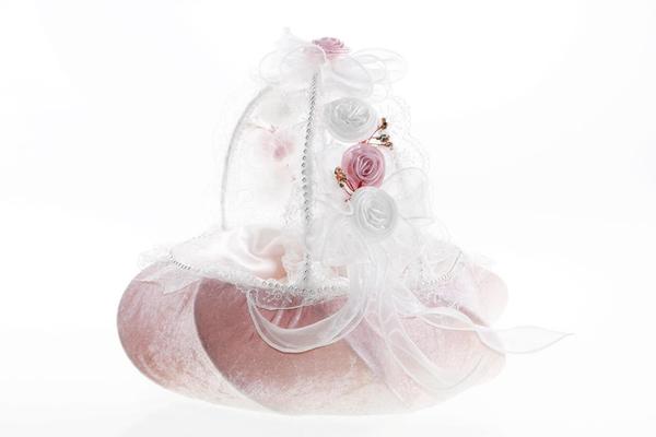 Bayimpex düğün çiçek sepeti Agnes Pembe 2 adet