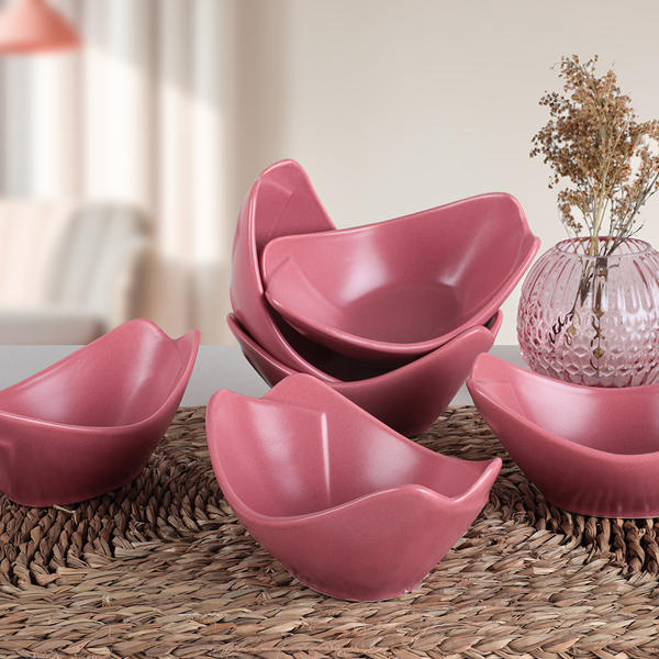 Snack / Sauce De Serre De Rose Séchée Mat 16 Cm 6 Morceaux | Keramika