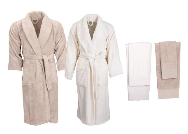 Minteks Soft 6-teiliges Familienset Steinweiß