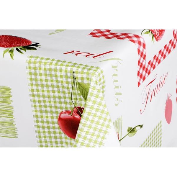 Lavella Vinil Masa Örtüsü Dekoratif Metre işi 140cm Kiraz Cilek