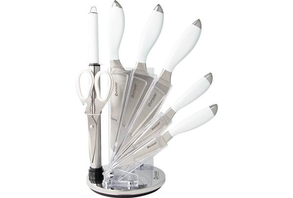 Duygu 8 Parça Bıçak Seti | Beyaz | Paslanmaz Çelik | Dm-5050-3