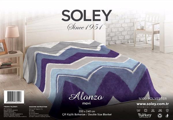 Soley Double Vision Decke - Alonzo Blue