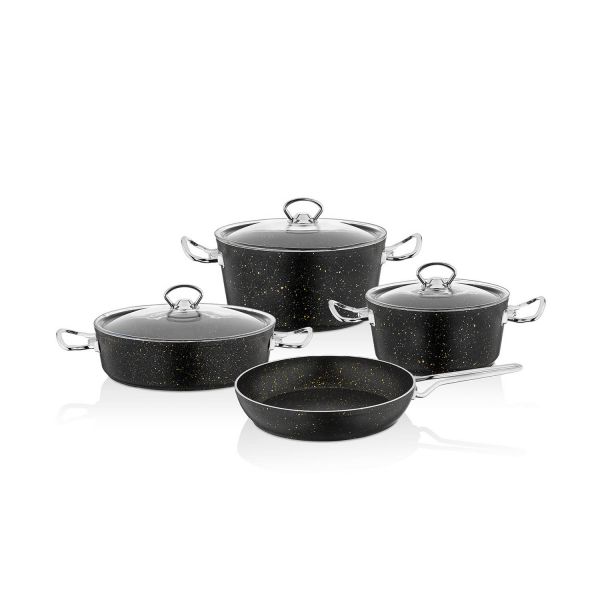 FMS | Metal Saplı Granit Eko Tencere Set