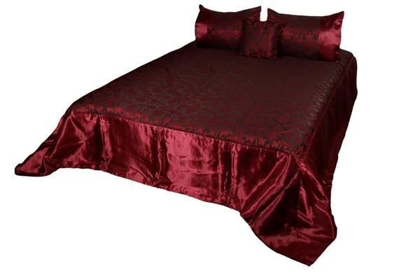 Taç Yatak Örtü Takımı Mardel Kırmızı