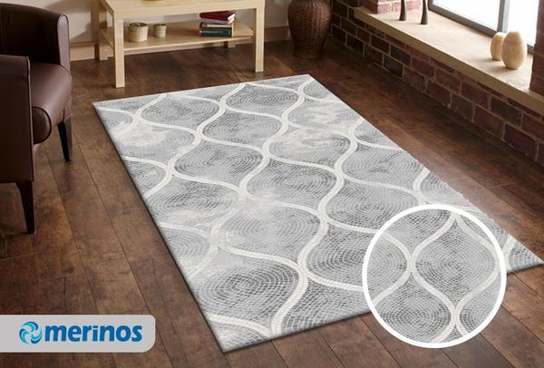 Merinos Terapy Damla Halı | Gri | 19111-995-Grey