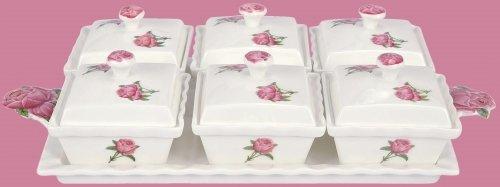 Dematex 13 Parça Lüks Aperatif Kahvaltı Kase Seti | Beyaz