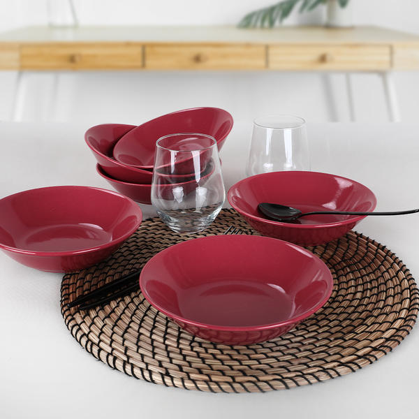 Hitit Carmen Red Dinner Plate 18 Cm 6 Pieces | Keramika