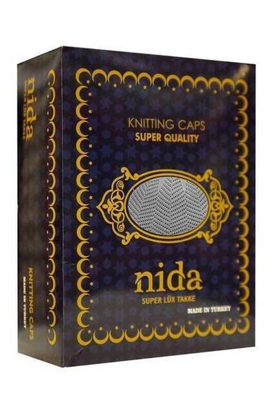 طاقية شكل الجمجمة 12 قطعة - رمادي - 8114