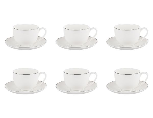 012-01-NEUES BONE CHINA SCHAL 12-TEILIGES RUNDES KAFFEESET
