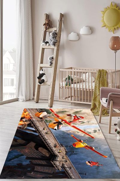 Birkilim Yıkanabilir Dekoratif Halı İpeksi Kaymaz Taban | MLN-IP-HP-785