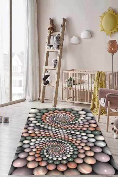 Birkilim Yıkanabilir İpeksi Kaymaz Taban Çocuk Odası Halısı | MLN-IP-HT-1155