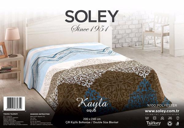 Soley Double Vision Decke - Kayla Aqua